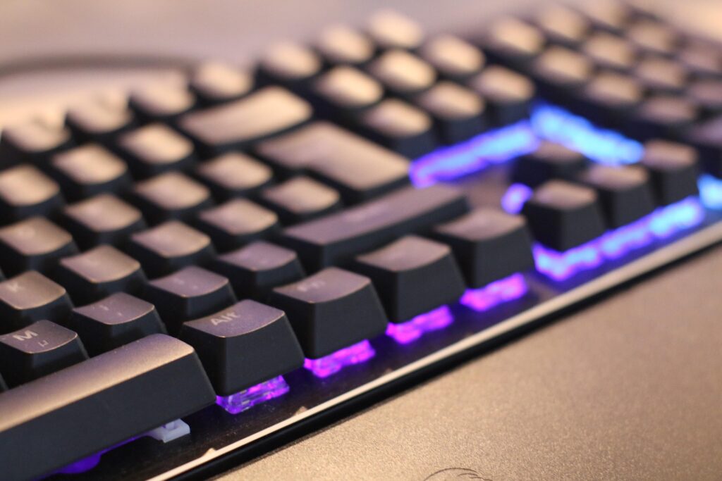 lights on gaming keyboard
